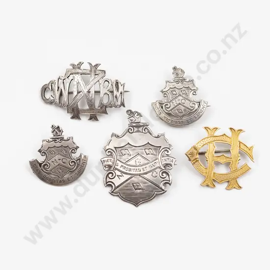 Five NZ School Badges