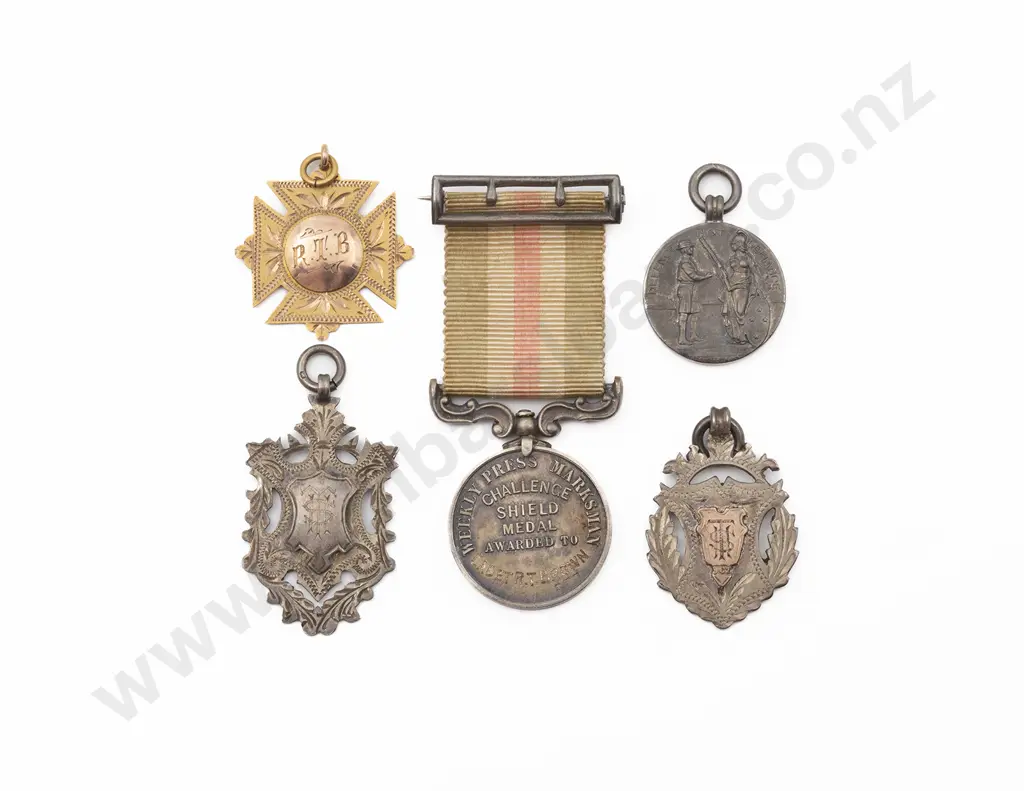 Thames and Auckland Group of Sporting and Shooting Medals Image 1++