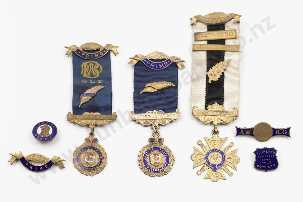 Three NZ Lodge Medals Image 1++