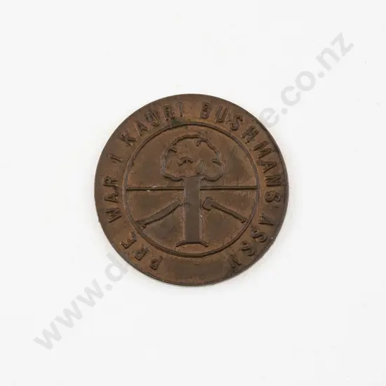 C1936 Copper Pre-War I Kauri Bushmens Association Founders Penny