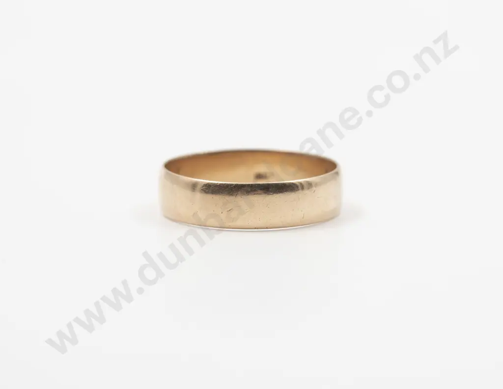 18ct Plain Wedding Band Image 1++