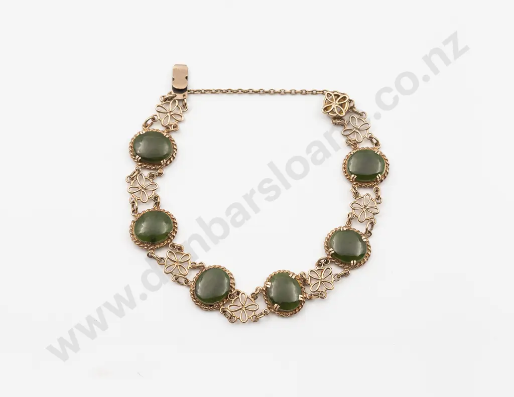 9ct Greenstone Bracelet Image 1++