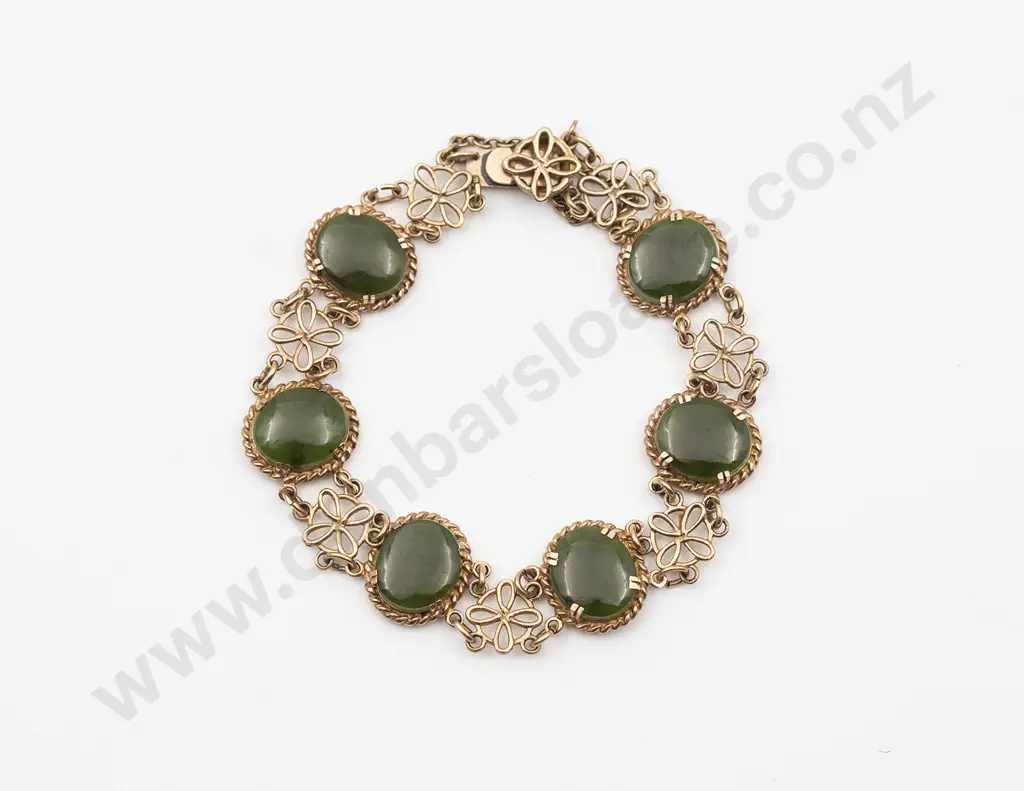 9ct Greenstone Bracelet Image 1++