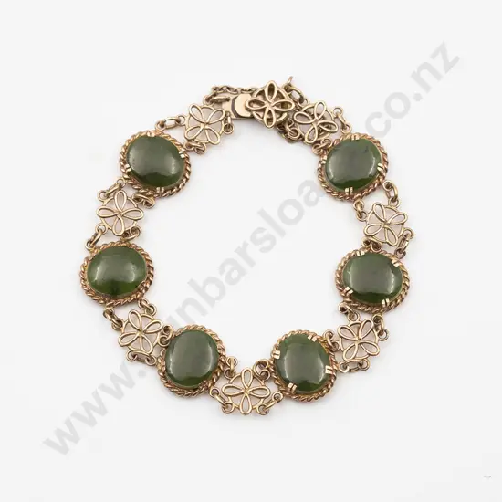 9ct Greenstone Bracelet