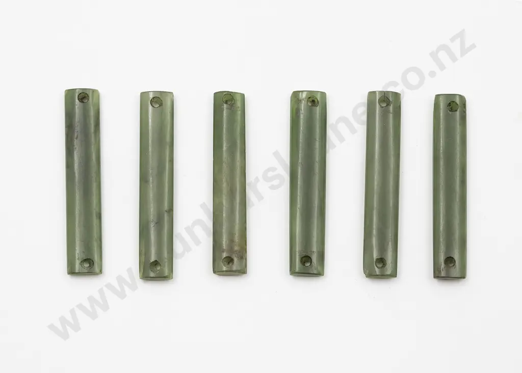 NZ Six Unmounted Greenstone Rails Image 1++