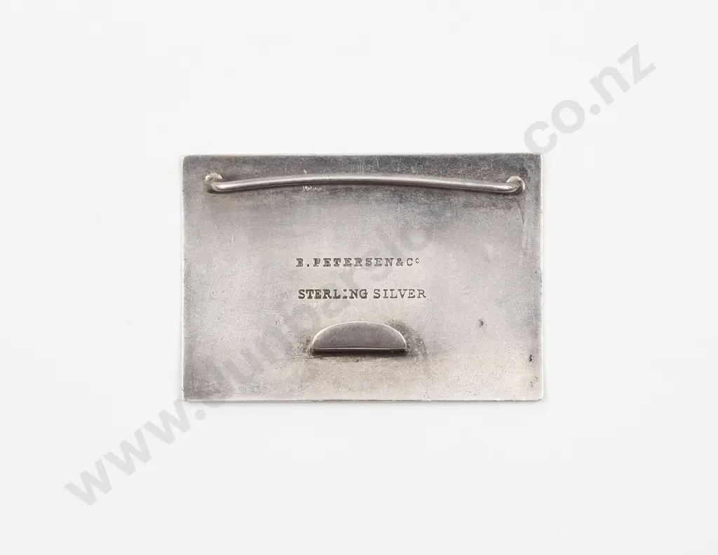NZ Silver Single Section Buckle Image 1++