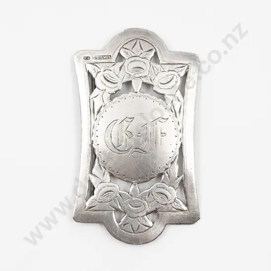 NZ Silver Single Section Buckle