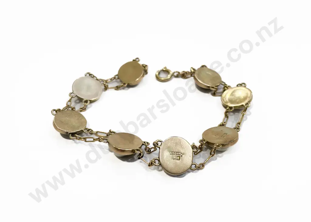 NZ Colonial 9ct 'Cats Eye' Bracelet Image 1++