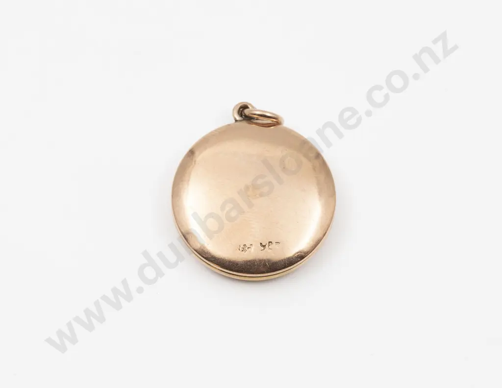 9ct Circular Photo Locket Image 1++