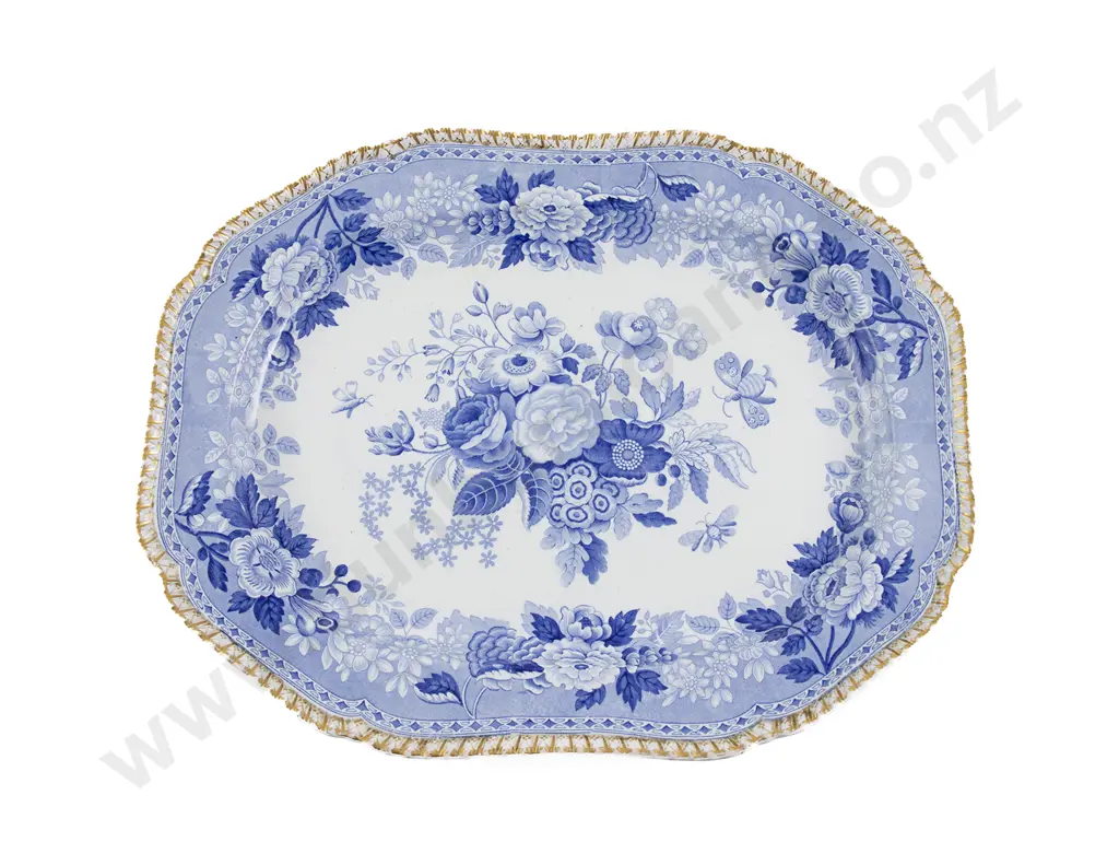 Victorian Copeland & Garrett B&W Dinnerware Image 1++