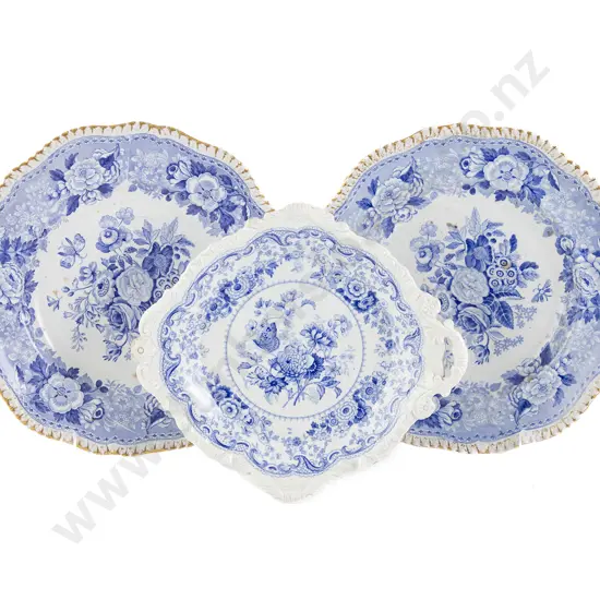 Victorian Copeland & Garrett B&W Dinnerware