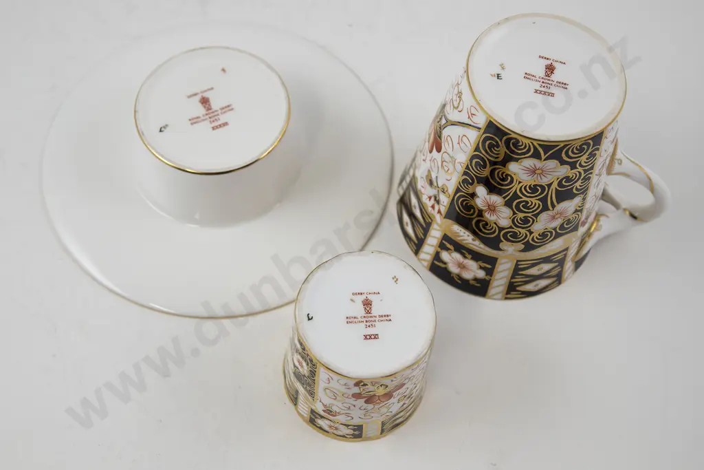 Royal Crown Derby Trembleuse Cup and Saucer Image 1++
