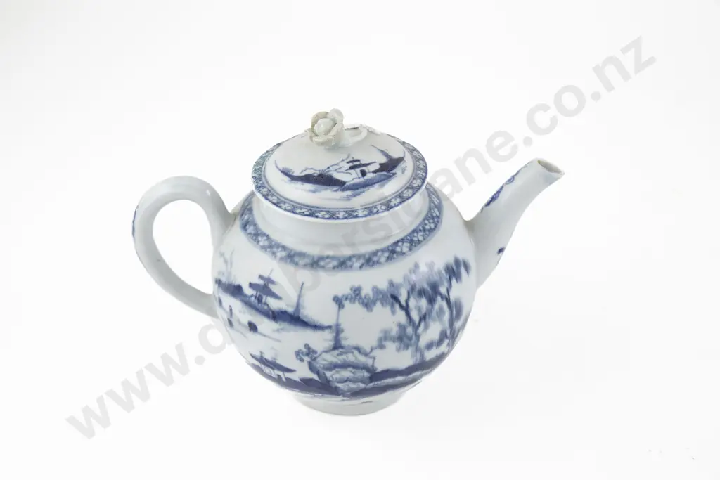 First Period Worcester Teapot Image 1++