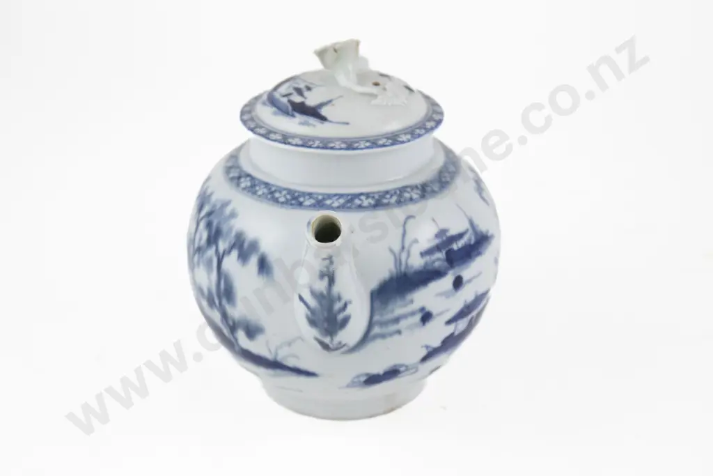 First Period Worcester Teapot Image 1++