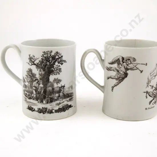 Two First Period Worcester Mugs