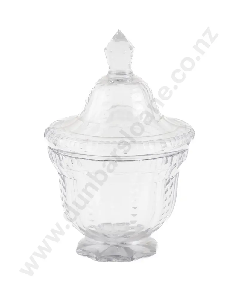 Georgian Mixed Cut Glass Sweetmeat Bowl and Cover Image 1++