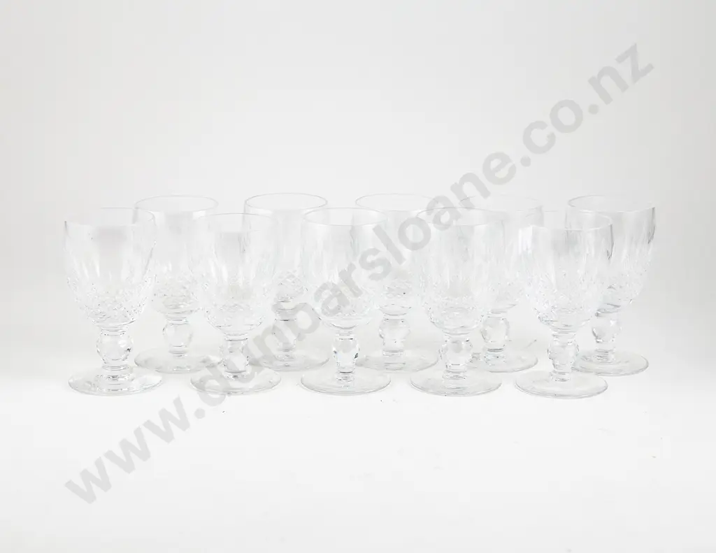 Eight Waterford Crystal Colleen Pattern Sherry Glasses Image 1++
