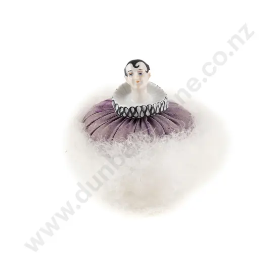 German Art Deco China Half Head Doll