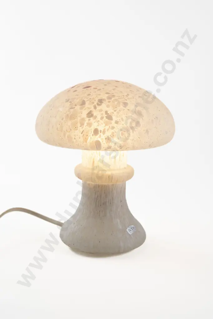 Kosta Boda Mottled White Glass Table Lamp Image 1++