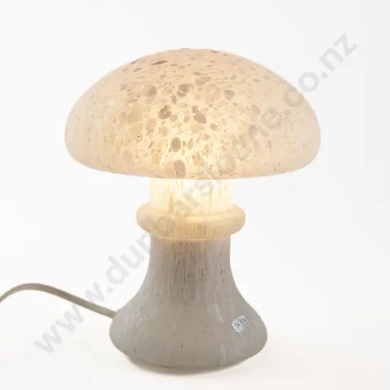 Kosta Boda Mottled White Glass Table Lamp