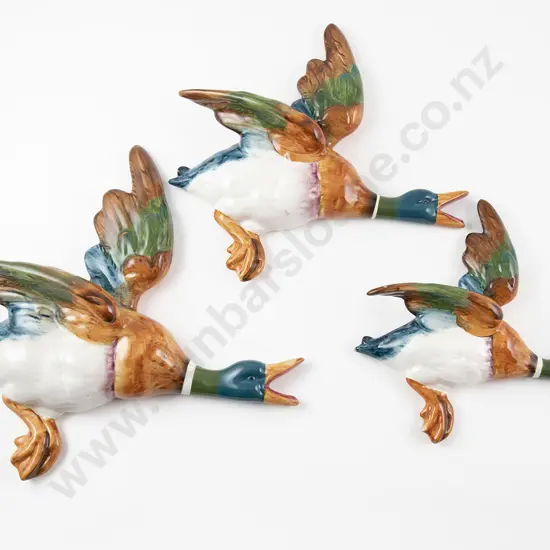 A Set of Three Beswick Flying Ducks of Graduated Size