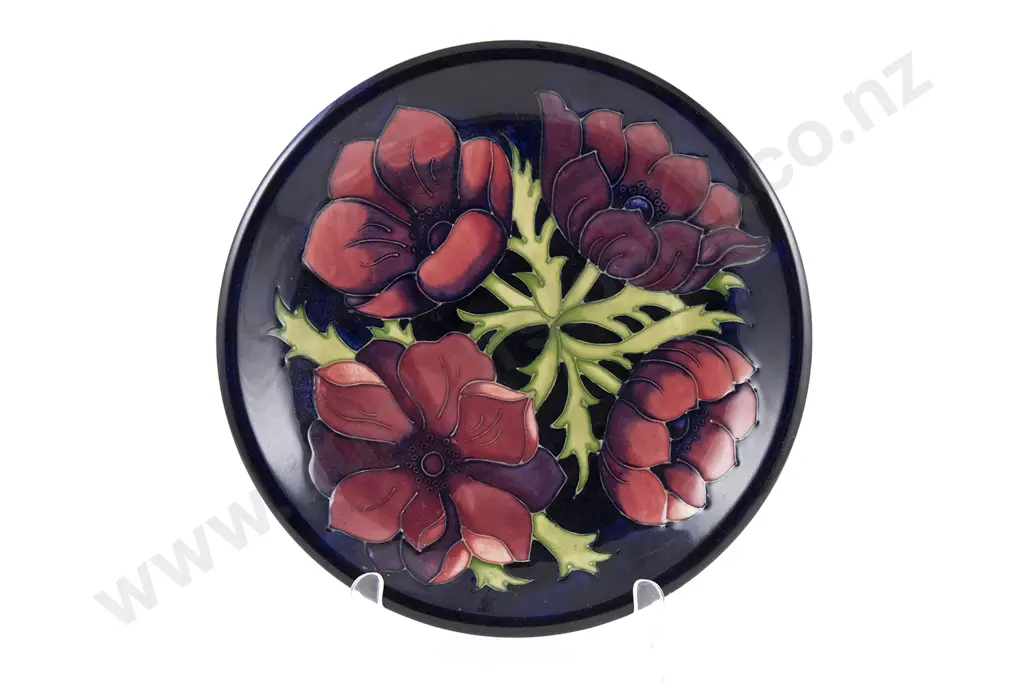 Moorcroft Anemones Pattern Plate Image 1++