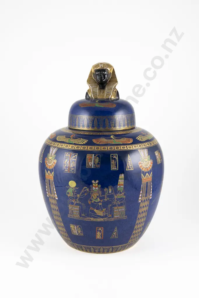 Large and Impressive  Carlton Ware Tutankhamun pattern Ginger Jar Image 1++
