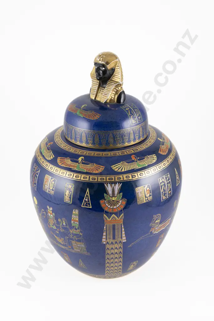 Large and Impressive  Carlton Ware Tutankhamun pattern Ginger Jar Image 1++