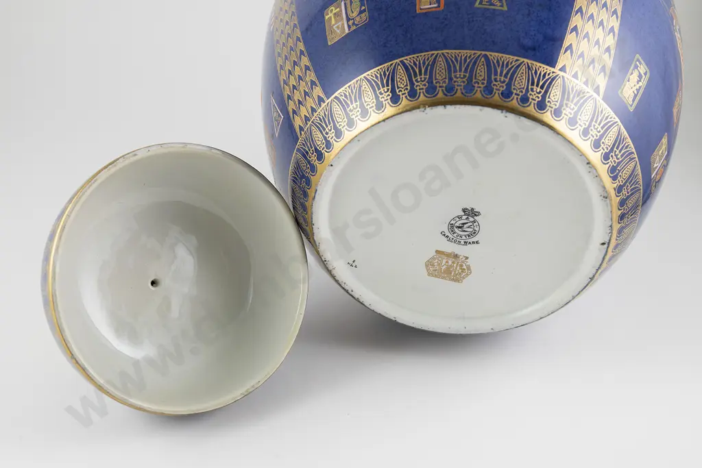 Large and Impressive  Carlton Ware Tutankhamun pattern Ginger Jar Image 1++