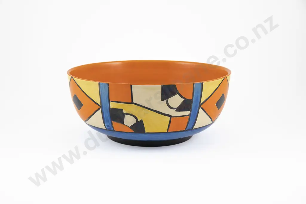 Clarice Cliff Cubist Pattern Bowl Image 1++