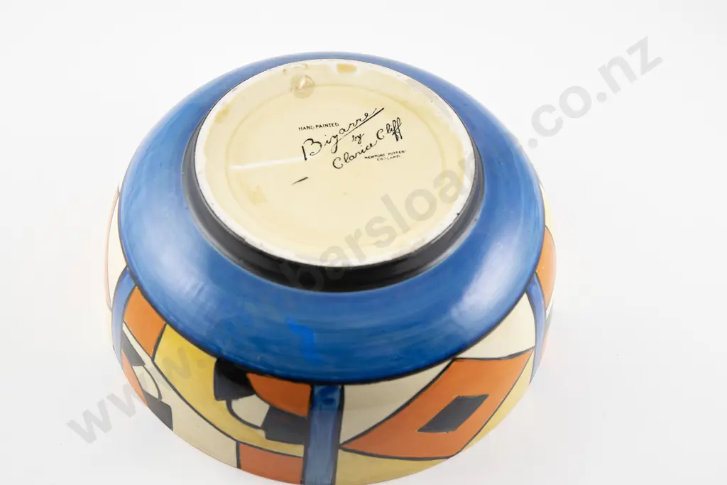 Clarice Cliff Cubist Pattern Bowl Image 1++