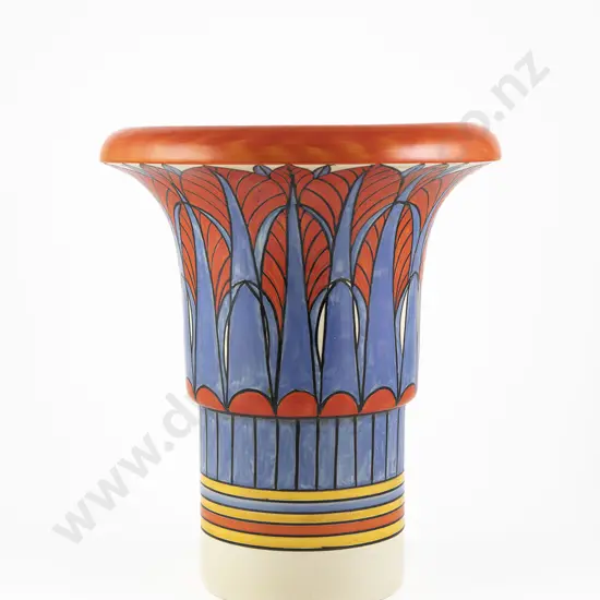 A Rare Clarice Cliff Archaic Pattern Vase