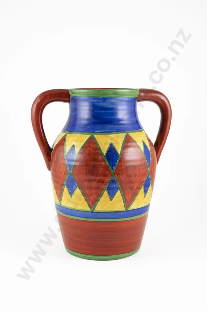 Clarice Cliff Original Bizarre Pattern Lotus Jug Image 1++