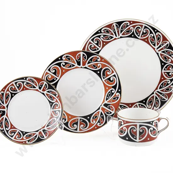Royal Doulton Maori Art Pattern Teacup Saucer and Plate