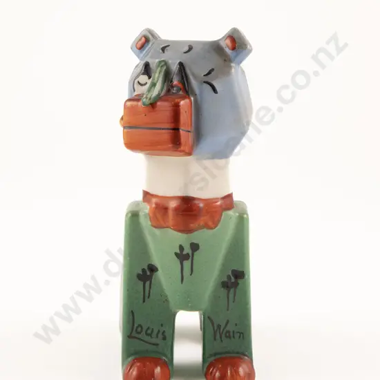 Louis Wain "The Lucky Haw Haw" Ceramic Cat Figure