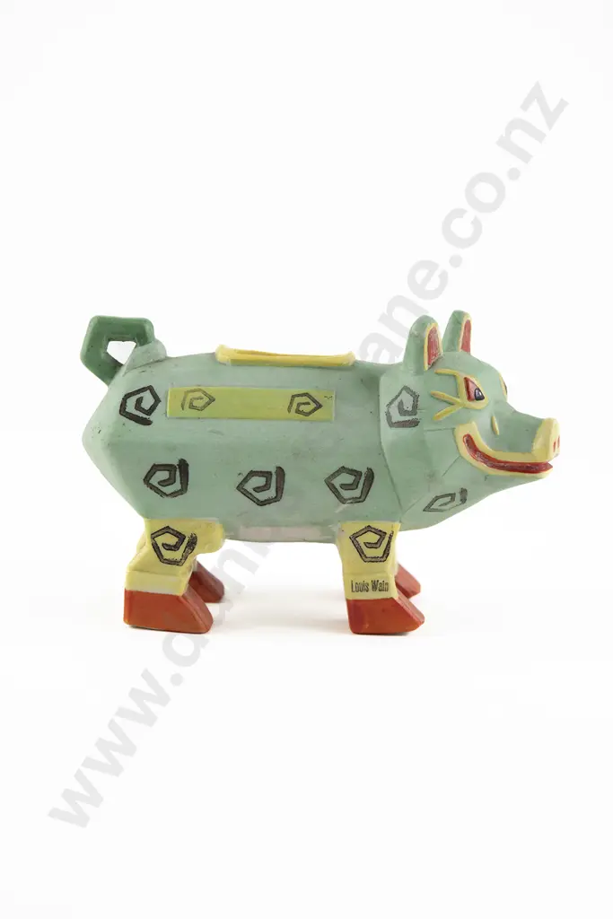 Rare Louis Wain "Lucky Piggywiggy" Figure Image 1++