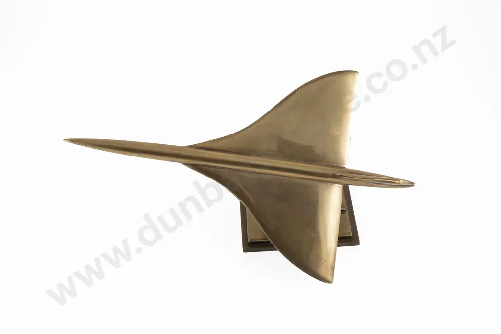 British Heavy Brass Streamlined Model of a Concorde Image 1++
