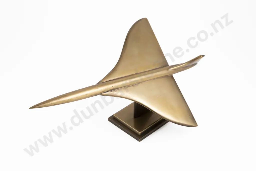 British Heavy Brass Streamlined Model of a Concorde Image 1++