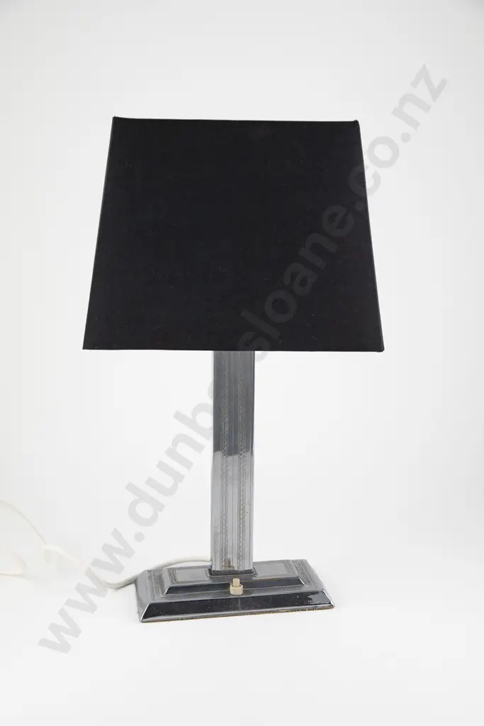 An Art Deco Period Chrome Table Lamp Image 1++