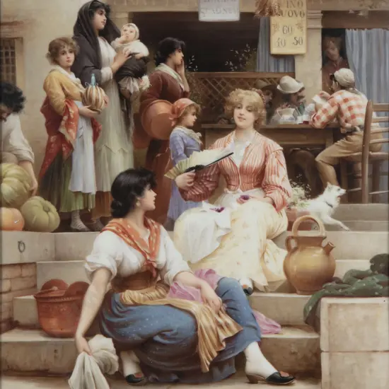 A Rare & Superb Late C19th KPM Berlin Painted Porcelain Plaque By R Wagner
