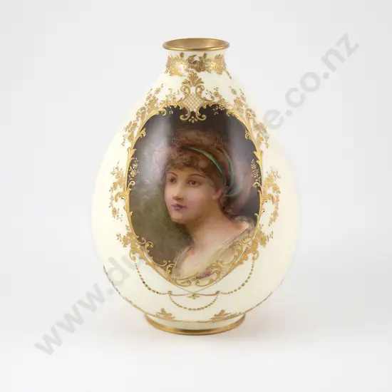 Royal Doulton Portrait Vase By Henri Boullemier