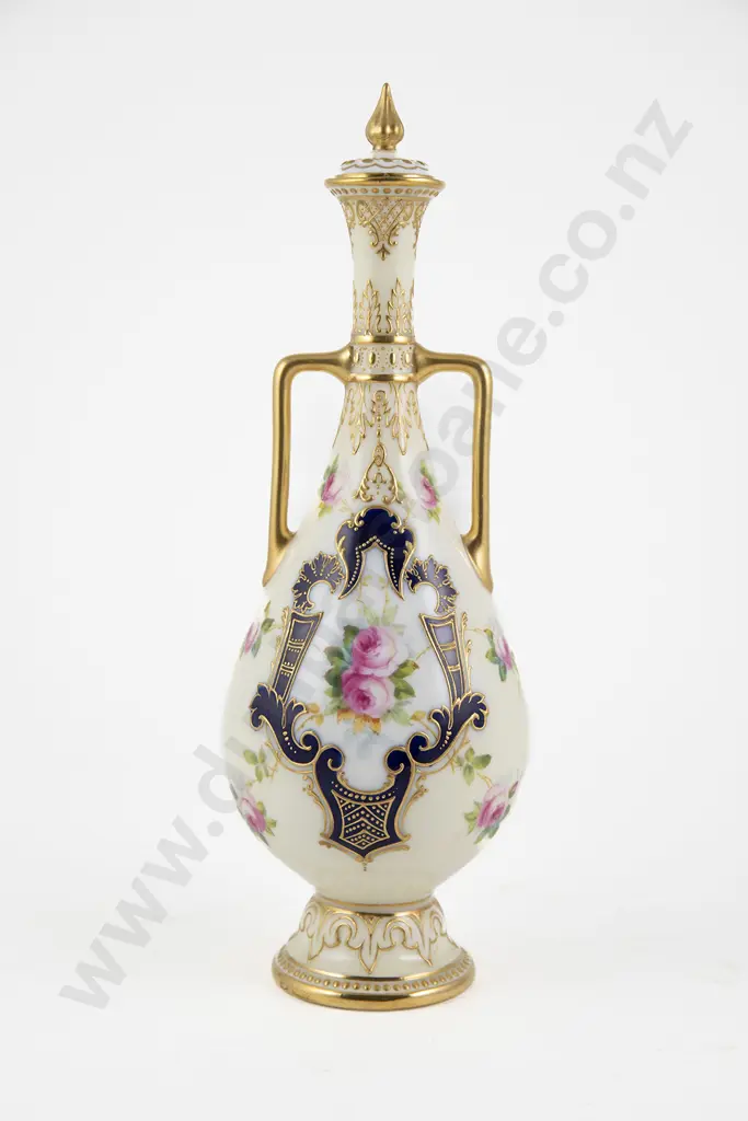 Royal Doulton Two Handled Lidded Specimen Vase Image 1++