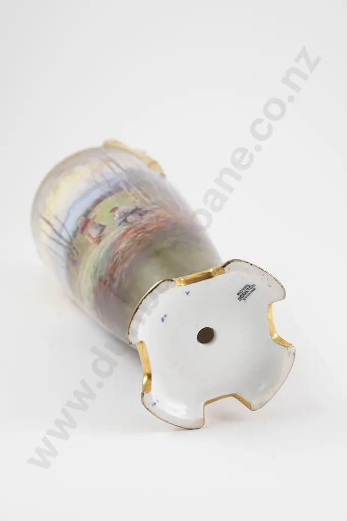 Royal Doulton Hand Painted Vase By Joseph Hancock Image 1++