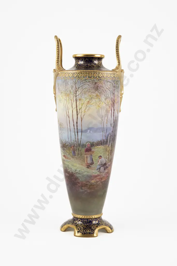 Royal Doulton Hand Painted Vase By Joseph Hancock Image 1++