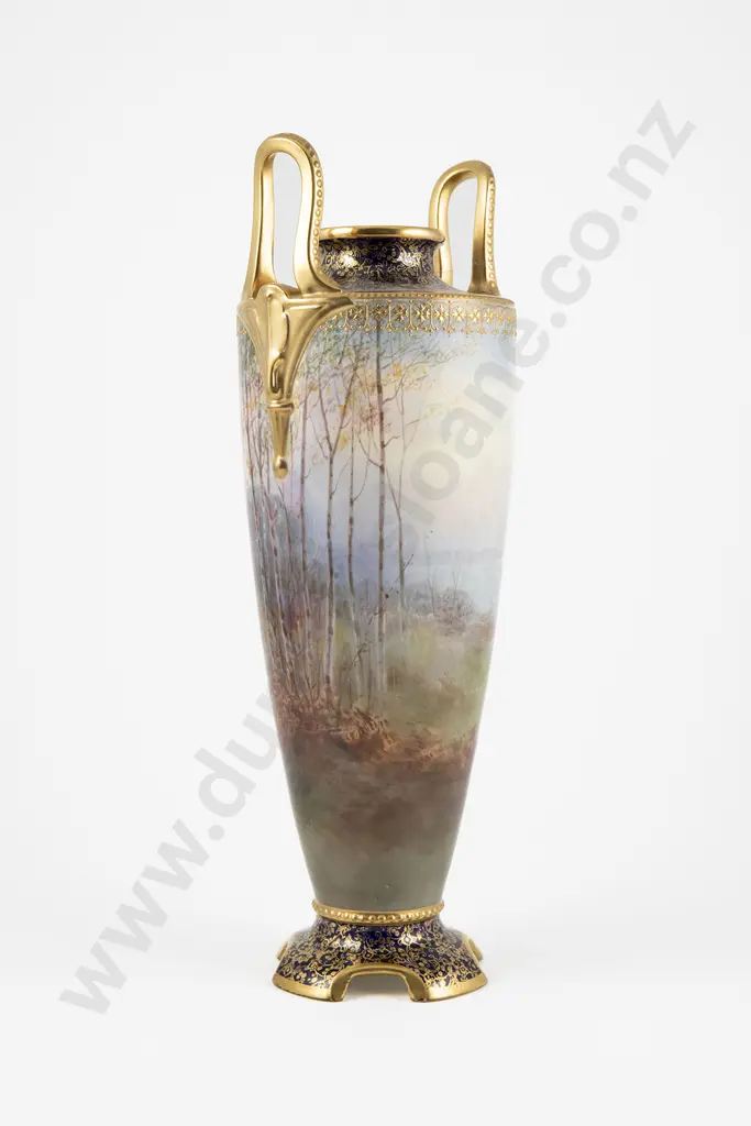 Royal Doulton Hand Painted Vase By Joseph Hancock Image 1++