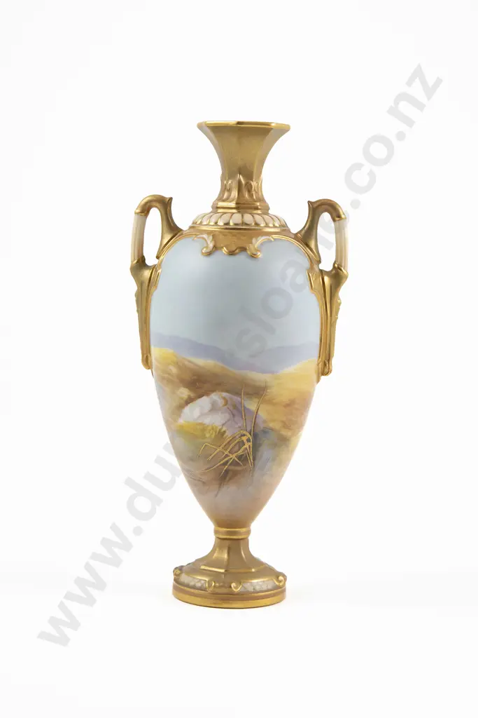 Royal Worcester Vase By William Powell Image 1++