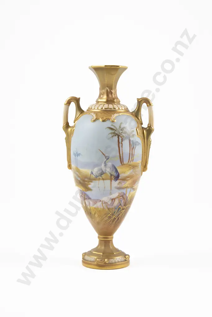 Royal Worcester Vase By William Powell Image 1++