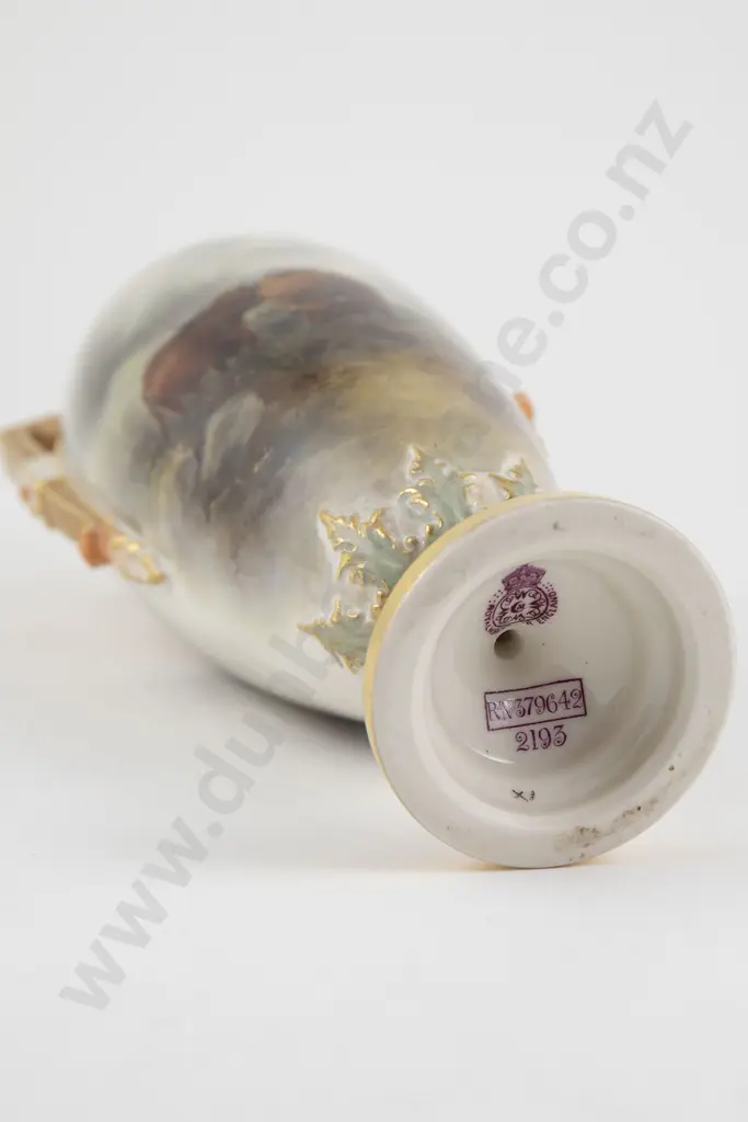 Royal Worcester Two Handled Specimen Vase Image 1++