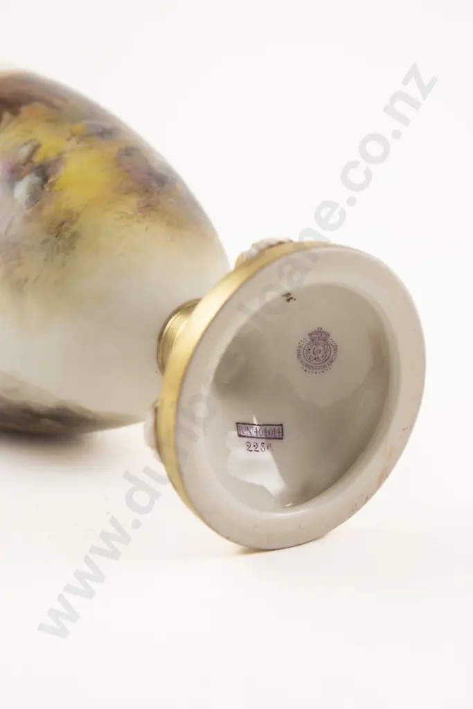 Royal Worcester Two Handled Specimen Vase Image 1++