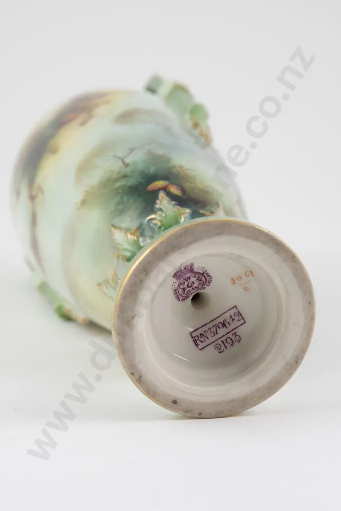 Royal Worcester Two Handled Vase Image 1++